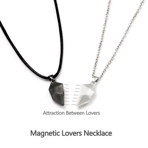 2 In 1 Couples Heart Necklace