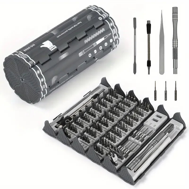 128-in-1 screwdriver set plum blossom hexagonal special-shaped bit multi-functional household repair screwdriver Precision disassembly
