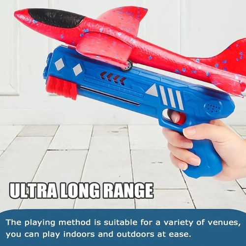 Airplane launcher toy with foam glider