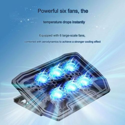 Laptop Base Fan Radiator - Black
