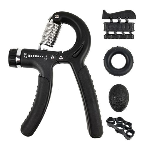 Grip Strength Training Five-piece Hand Strength Training Silicone Five-Finger Grip Ball Grip Ring Combination Set