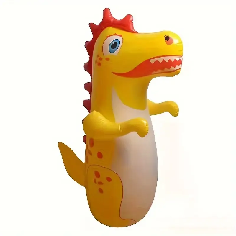 Inflatable Dinosaur Tumbler 90cm Children's Inflatable Boxing Pillar Props Vent Toy