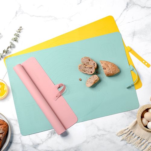 Silicone Baking Mat Band Scale Rolling Pad - Green