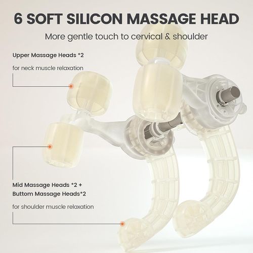 Neck Shoulder Massager, Shiatsu Back Massager with Speed and Soothing Heat, Nodes Deep Kneading Massage for Neck, Back, Shoulder, Muscle Pain Relief, Best Gifts for Mother