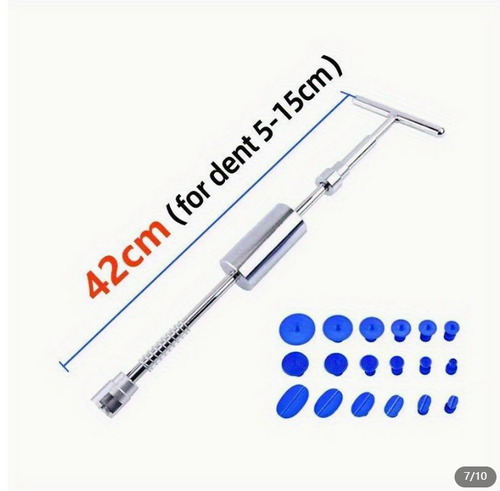 Car Dent Puller Tool, T-Dent Repair Kit, Auto Body Sheet Metal Slide Hammer