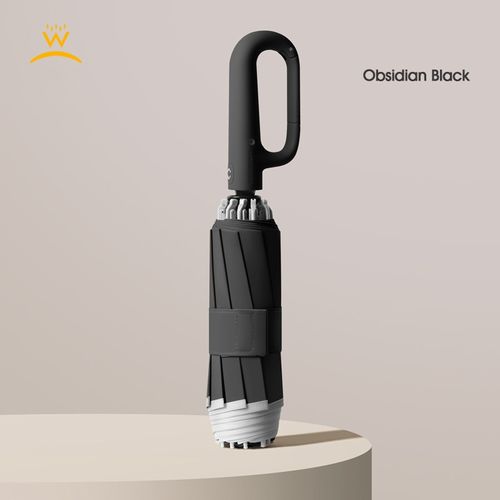 Ring buckle umbrella, Reflective Safety Strip, Sturdy Windproof, Travel Portable