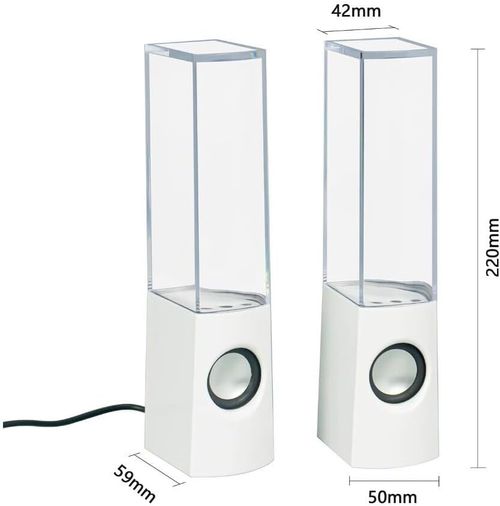 Square water dance speaker