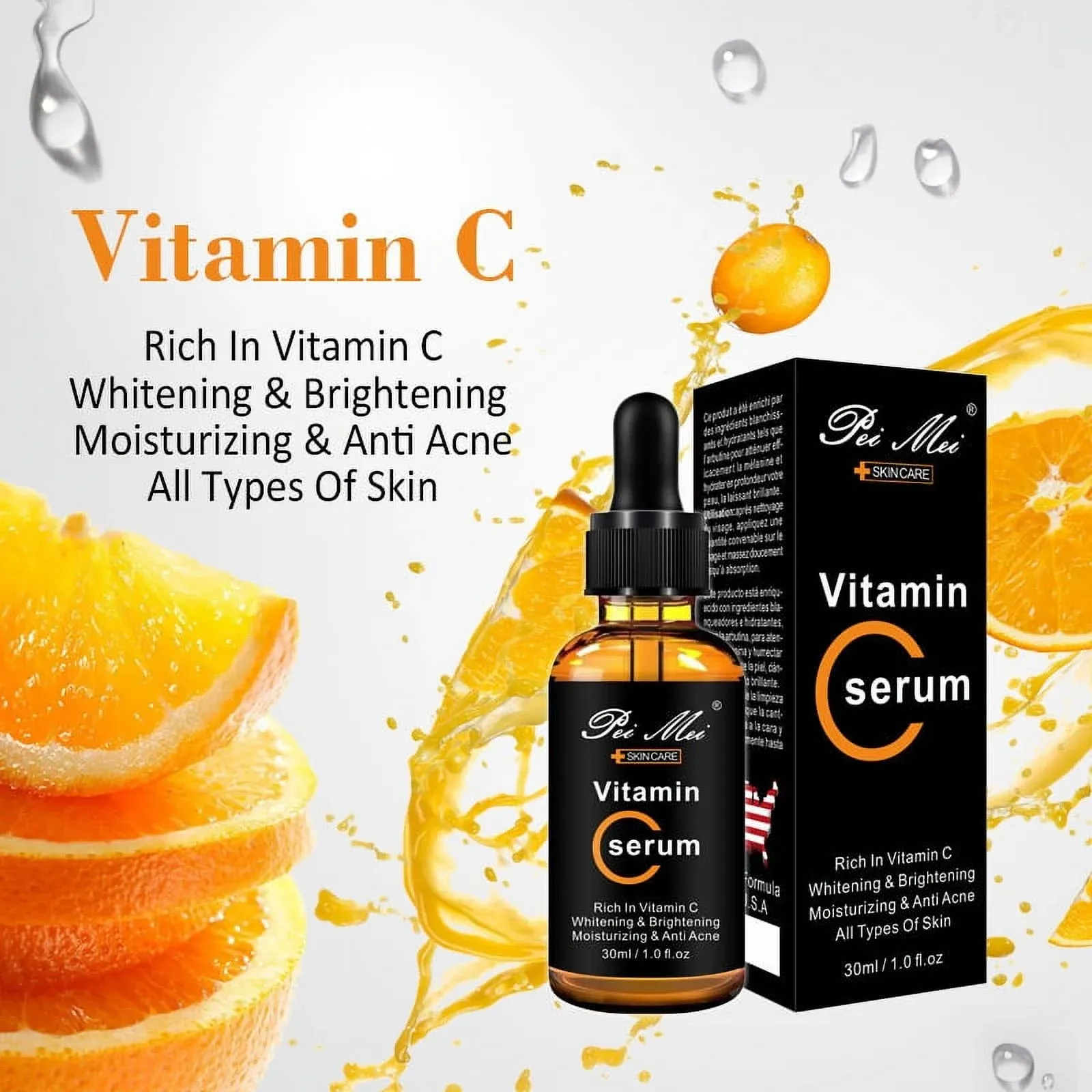 Pei Mei Brightening Vitamin C Serum -Anti-acne