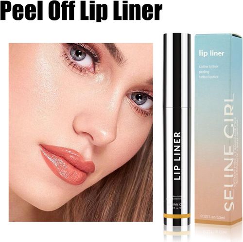 3 Pcs Lip Liner,Stay Non Peel Off Lip Line Tattoo,Peel Off Lip Liner Stain, Show Lip Color Does Not Take Off Makeup,Outlines Lip Shape Lip Stain (3Mixcolor)