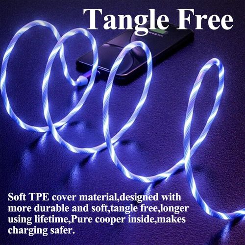 3-in-1 Luminous Fast Charge Cable For Apple Android Type-C
