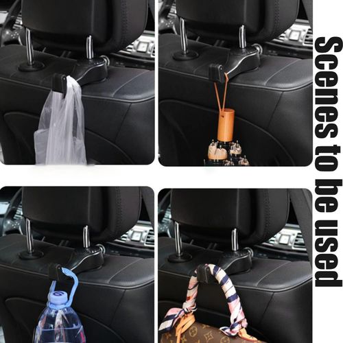 2 PCS 2 in 1 Car Headrest Hidden Hook