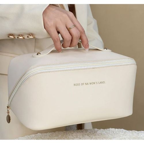 PU Leather Large Capacity Travel Cosmetic Bag Portable
