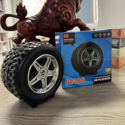 Hardbuzz G2389 (PORTABLE BLUETOOTH SPEAKER) Dynamic Thunder Tyre Shape 5 W Bluetooth Speaker  (Black