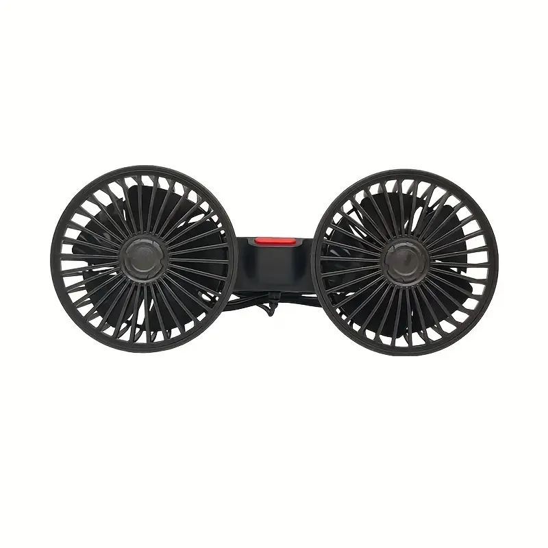 2pcs Automobile Fan, Dual Rear Seat Fan for Vehicles