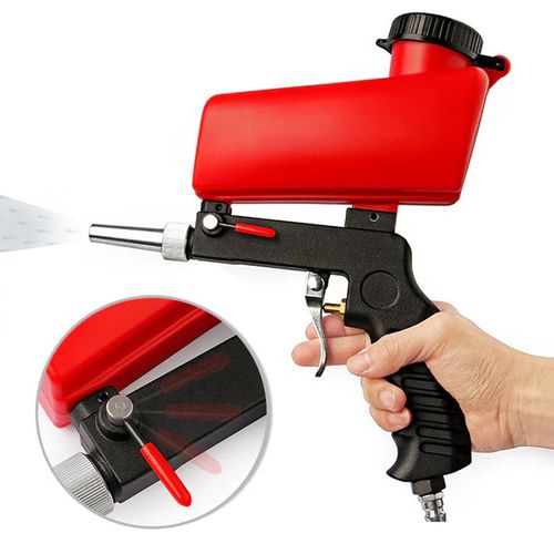Portable pneumatic sandblasting