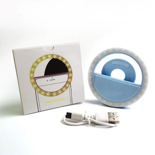 Rechargeable Selfie LED Ring Fill Light For Phone-white
