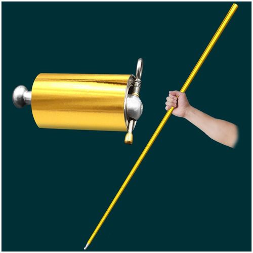Telescopic Rod Creative Gold Hoop Magic Props Portable and Suitable for Family Party Entertainment Toy （2 Pack）