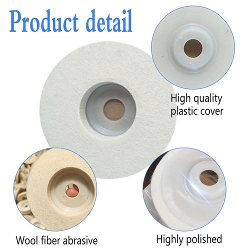 5 Pcs Diameter 100 wool polishing wheel disc