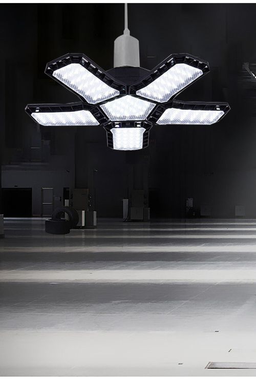High power changeable light bulbs led energy saving lamps wholesale high brightness folding diamond Garage light-80w black diamond 5+1 wide pressure model