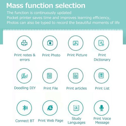 Portable Rechargble Multifunction BT Thermal Receipt Printer