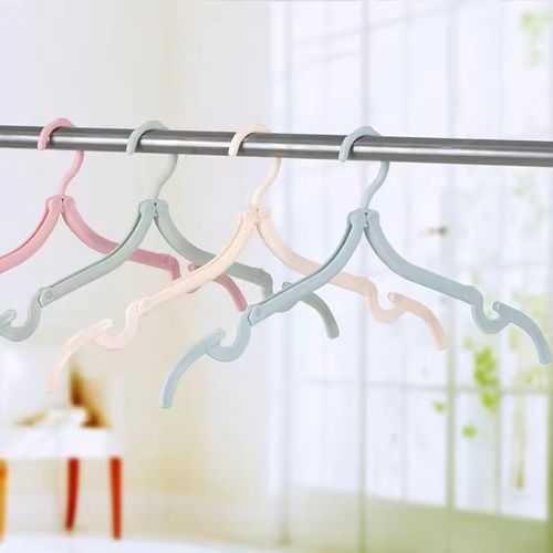 Multifunctional plastic foldable clothes hanger
