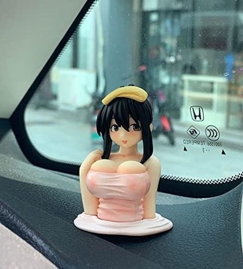 Car Figures Decor,Kanako Chest Shaking Ornaments, Anime Action Figure Model Girl Figures PVC Doll Home Desktop Car Figures Cake Ornaments Decora Craft Collectible Birthday Gift