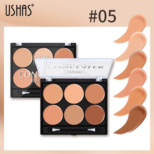 Makeup 6 Color Concealer Palette Foundation Waterproof Brightening Modifying Skin Tone Long Lasting Staying