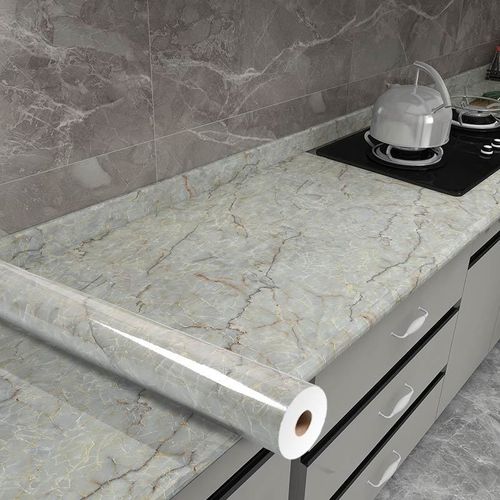 Kitchen Wall Stain Prevention Sheet Heat Resistant Sheet Waterproof Oil Proof Stain Resistant Wallpaper( 500x60CM)