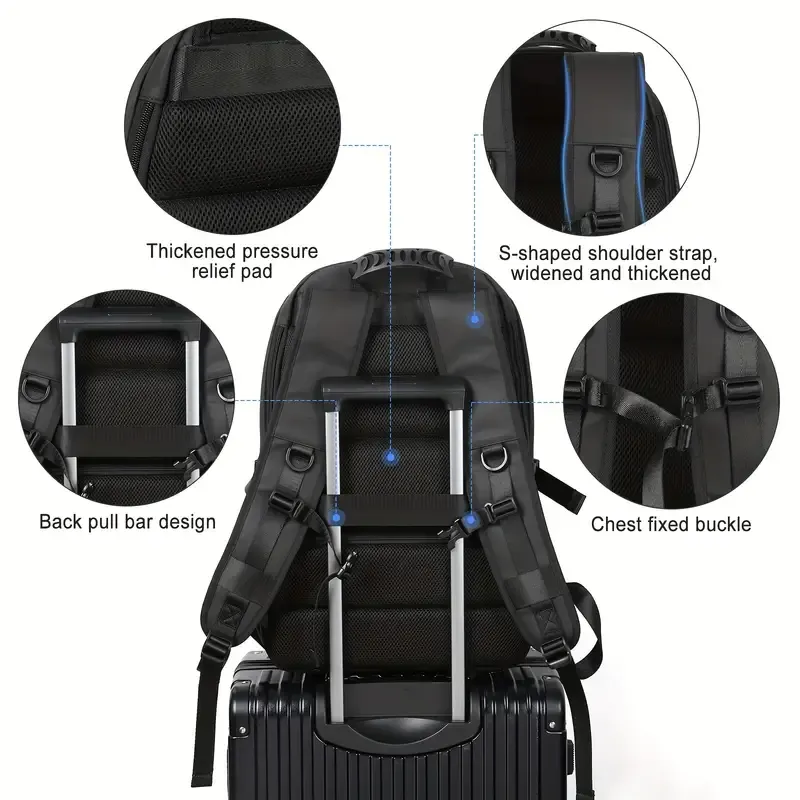 Backpacks for men and women with shoe compartment