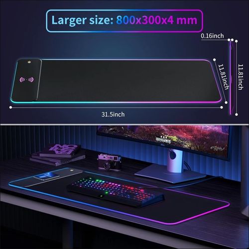 Wireless Charging RGB Gaming Mouse Pad