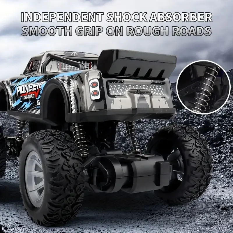 RC drift remote control car, light off-road big foot climbing toy racing car, children's electric toy model boy