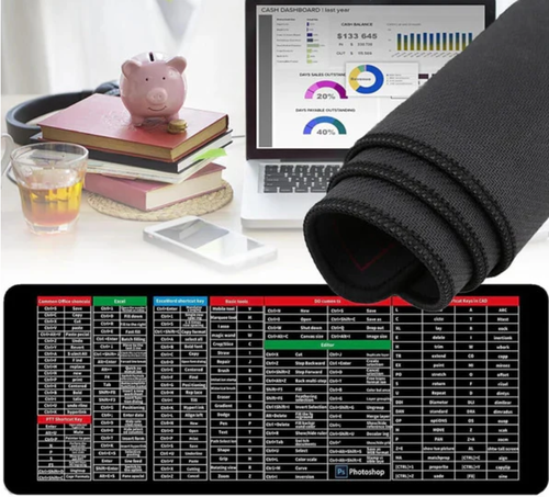 Anti-slip Keyboard Pad with (Shortcut Key Patterns)