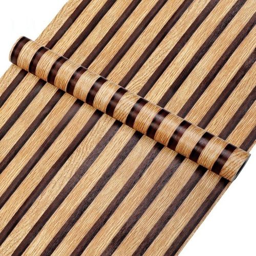Wood Grain PVC Self Adhesive 3D Effect Wallpaper - 45CMX10M