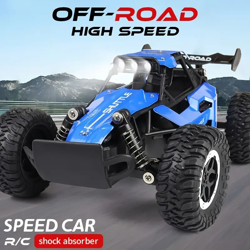 1:16 RC alloy remote control high-speed car 2.4G high-speed big foot climbing off-road car racing model boy toy