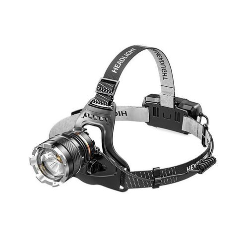 Charging LED Headlight With Sports Sensor And USB Port - Black
