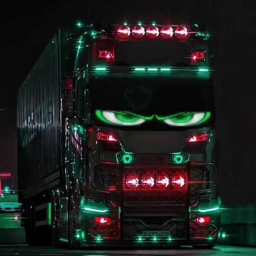 Large Dynamic Devil Eye LED Light Screen for Car Window, Programmable Flex Car LED Display, Devil Eye Light Sign for Car, Store, Party, Bar, Hotel