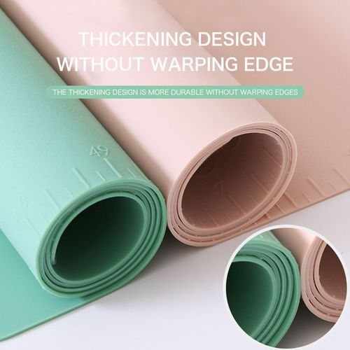 Silicone Baking Mat Band Scale Rolling Pad - Green