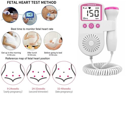 Doppler fetal heart rate monitor for home use