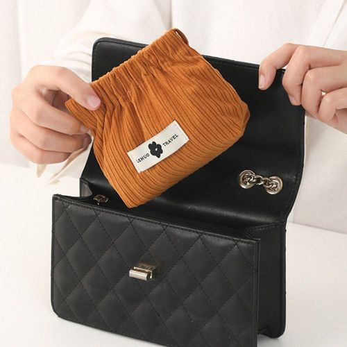 4 Pcs Corduroy Elastic Hair Tie Organizer