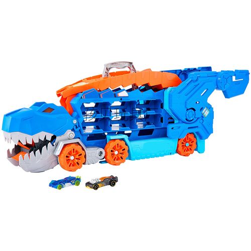 Hot Tyrannosaurus Rex Hauler Dinosaur Wheels Devouring Car T-Rex Transformed Track Slide Car Children's Toy