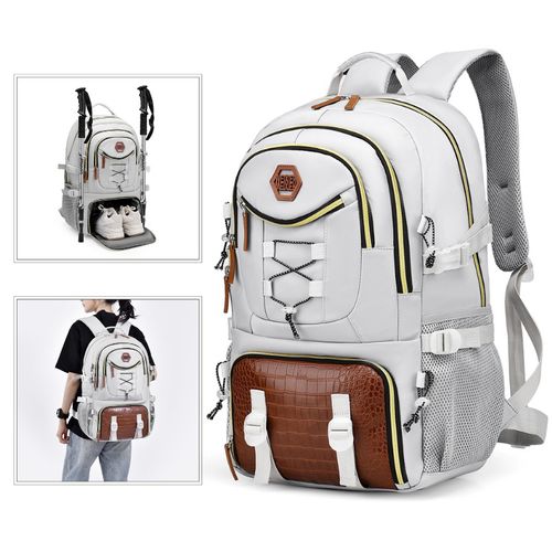 New high-looking casual backpack, large capacity, high-end travel bag, mountaineering bag, Oxford cloth backpack