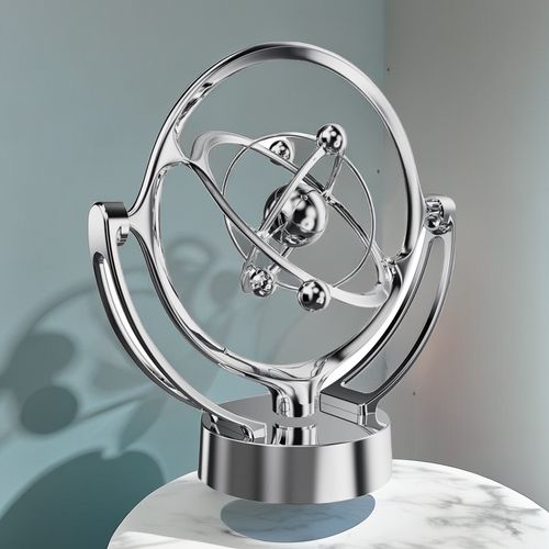 New Earth Perpetual Motion Instrument Desktop Model Rotating Magnetic Rocker Astronomical Orbit Ornament USB Decoration