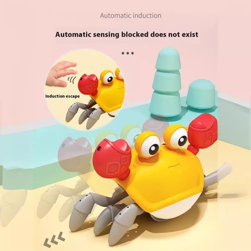 Children's induction electric crab toy rechargeable luminous music baby crawls and escapes Crab