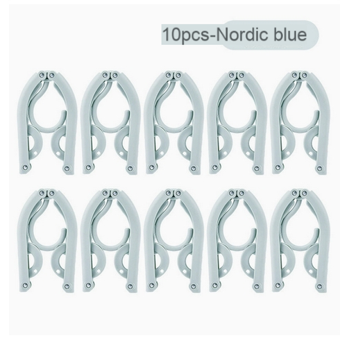 Multifunctional plastic foldable clothes hanger