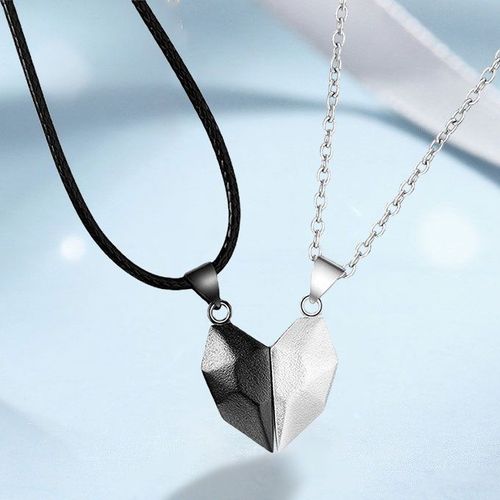 2 In 1 Couples Heart Necklace