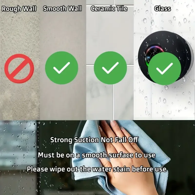 Mini Bluetooth Waterproof Speaker with LED light🔊
