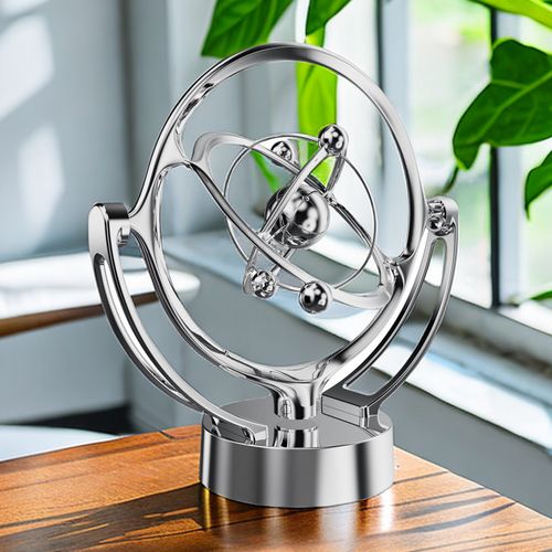 New Earth Perpetual Motion Instrument Desktop Model Rotating Magnetic Rocker Astronomical Orbit Ornament USB Decoration
