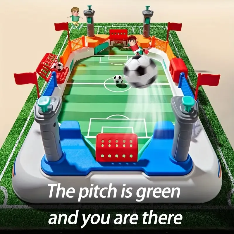Tabletop Football Game for 2 - Family Fun Interactive Board Game for Teens and Adults, Durable Plastic Frame, Mixed Colors