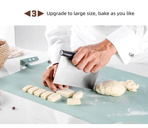 Silicone Baking Mat Band Scale Rolling Pad - Green