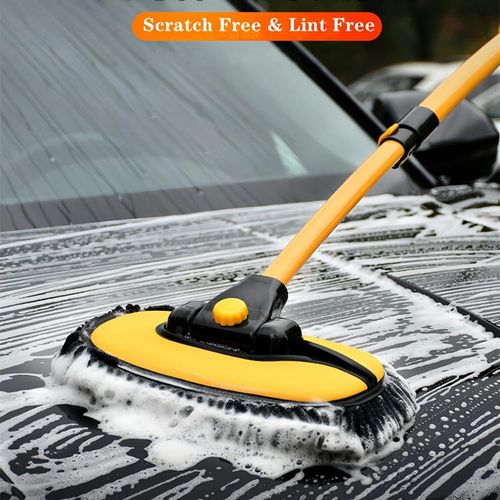 Car Wash Brush Mop with Long Handle Microfiber Cleaning Broom Kit Tool